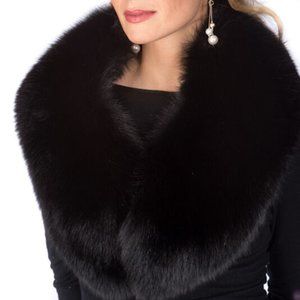 Fox fur collar